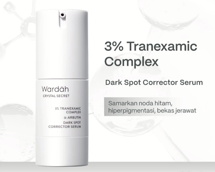 Jika ingin memudarkan flek hitam, cek serum Wardah Perfect Bright Perfectyl atau serum WARDAH Crystal Secret