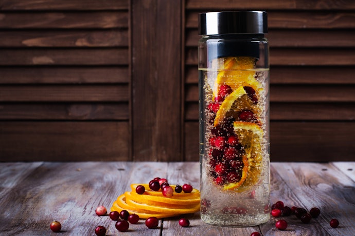 Perhatikan letak infuser buahnya