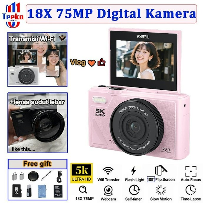 Untuk para pemula, carilah kamera pocket digital yang harganya terjangkau, seperti SBOX S8 dan Bcare Mirrorless Digital Camera
