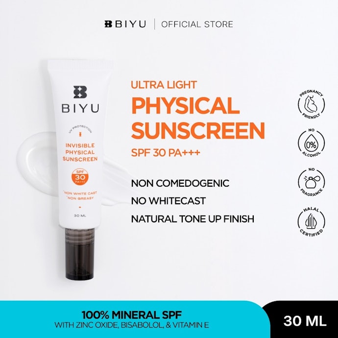 Pastikan untuk memilih sunscreen minimal SPF30 PA+++