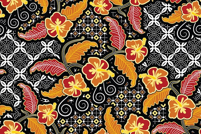 Cek kertas kado motif batik untuk acara formal atau hadiah wisuda