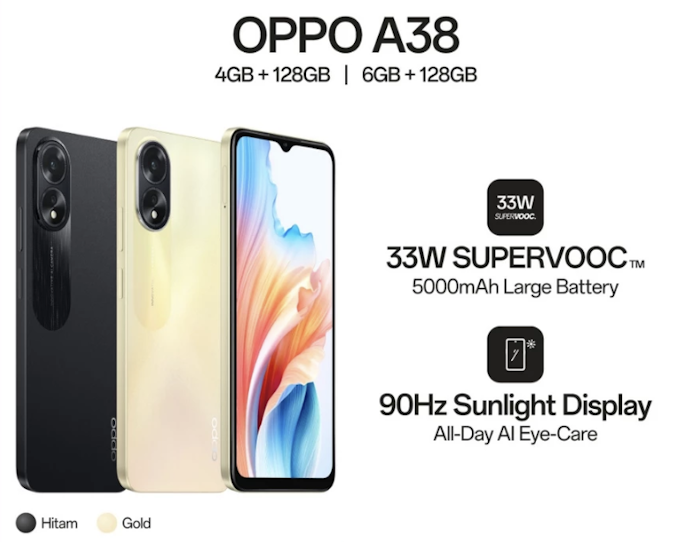 Utamakan HP OPPO 1 jutaan dengan RAM 6 GB dan internal storage 128 GB