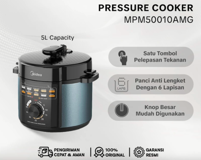 Pilih pressure cooker yang sesuai anggota keluarga; Keluarga kecil (2-3 orang), pilih kapasitas 3-5 liter
