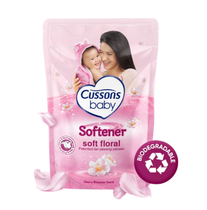 Agar aman untuk pakaian bayi, temukan baby softener, seperti Sleek Baby, MY BABY, dan Cussons