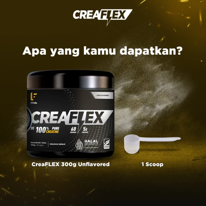 Bila Anda ingin mengatur dosis konsumsi creatine, terutama dalam proses loading, pilih creatine bentuk bubuk