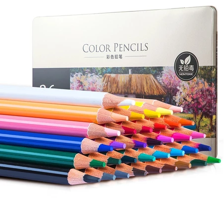 Pilih pensil warna dengan bentuk grip yang menurut Anda nyaman