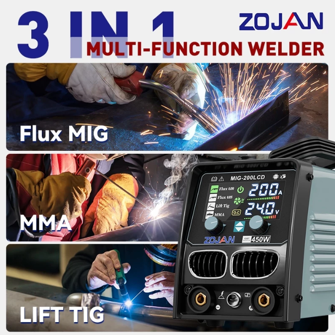 Untuk menangani berbagai pekerjaan, pertimbangkan mesin las 2-in-1 atau 3-in-1