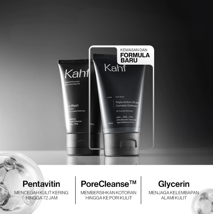 Pastikan sabun mengandung pelembap seperti glycerin dan hyaluronic acid yang ringan untuk kulit berminyak