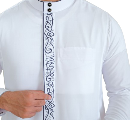 Cek desain: jubah polos untuk sehari-hari, atau jubah bordir dan emboss untuk acara penting