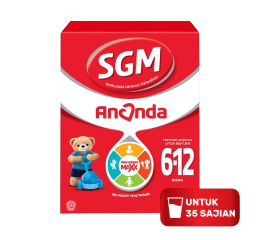 Cari susu formula berlabel "untuk usia 6-12 bulan" dengan tambahan asam lemak esensial dan probiotik