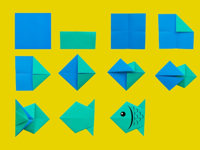 Pertimbangkan kertas origami yang dijual beserta buku instruksi