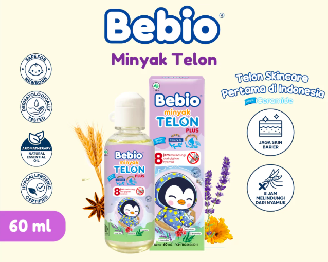 Utamakan minyak telon berlabel hypoallergenic dan dermatologically tested