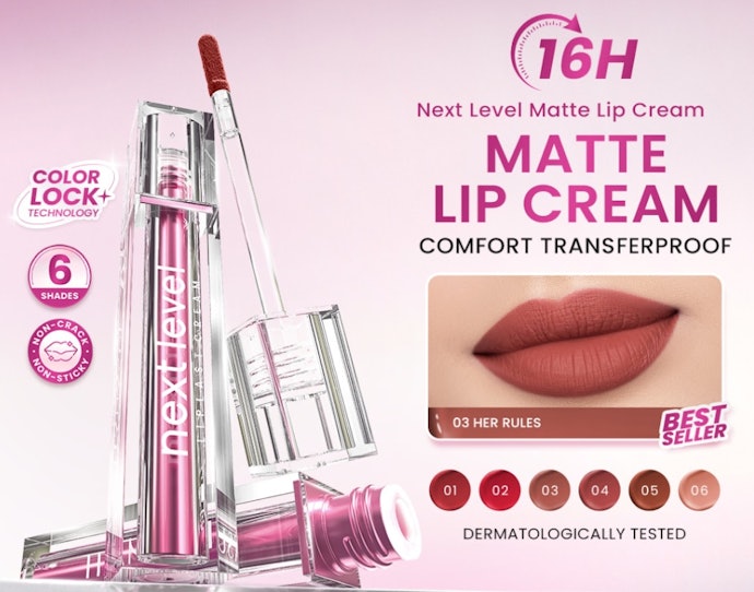 Ingin lip cream yang tahan lama? Pilih produk dengan klaim transferproof atau smudgeproof