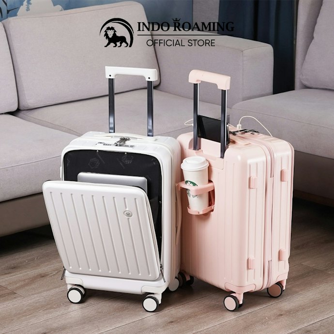 Agar mudah bermanuver di bandara, pilih koper 4 roda spinner dengan handle teleskopik yang kokoh