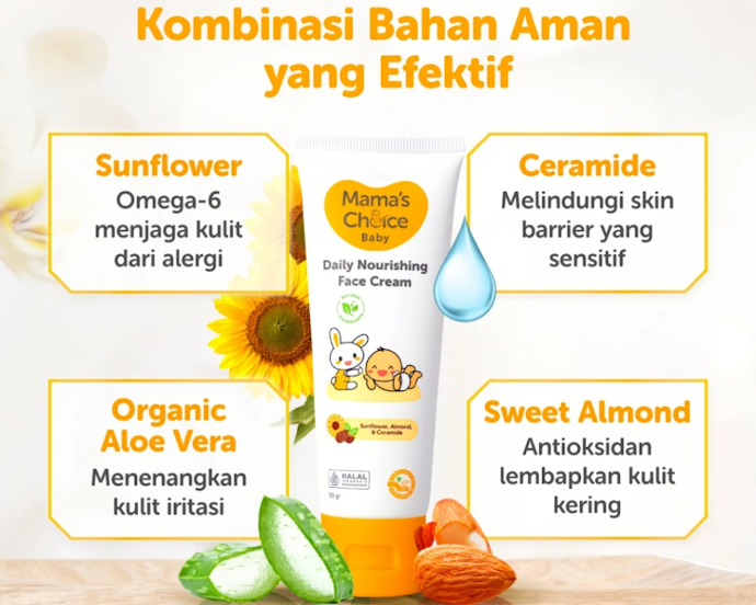 Pilih krim dengan kandungan pelembap, seperti gliserin atau ceramide untuk mengurangi milia