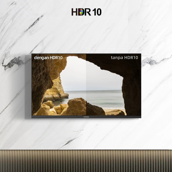 Utamakan Google TV 32 inch dengan fitur HDR10 dan Dolby Audio untuk menonton konten streaming service