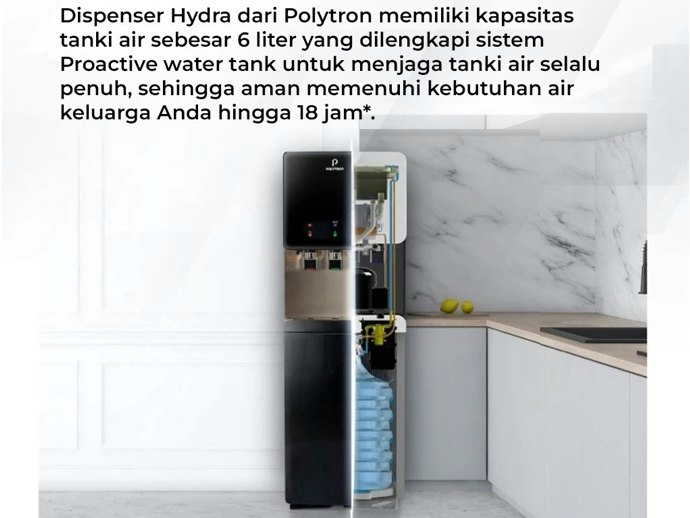 Jika Anda tinggal di daerah sering mengalami pemadaman listrik, cari kapasitas tangkinya 2 L ke atas