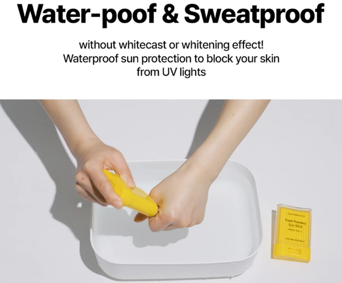 Apabila Anda sering beraktivitas fisik atau berenang, pilih sunscreen stick dengan klaim water resistant