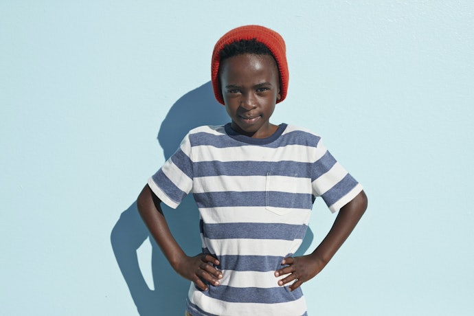 Untuk menghangatkan kepala si kecil, utamakan beanie/topi kupluk