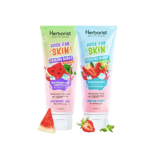 Varian "Juice for Skin Cooling Burst" bisa dipilih jika menginginkan sensasi segar & sejuk