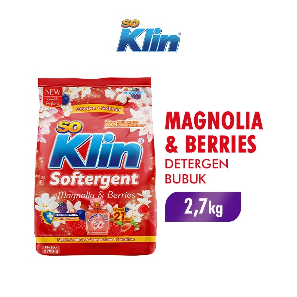 Untuk aroma yang tahan lama, pilih deterjen bubuk dengan kandungan pewangi atau pelembut, seperti SoKlin dan Attack