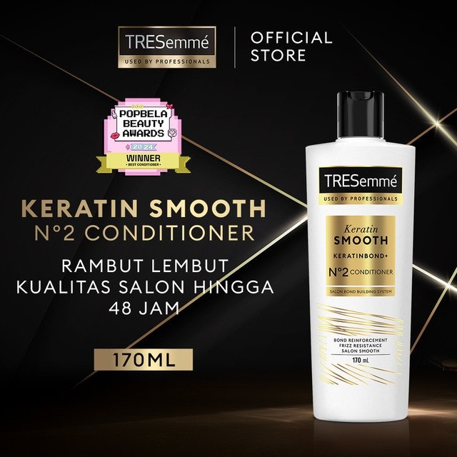 Utamakan conditioner dengan formula anti-frizz seperti keratin dan silikon yang dapat mengendalikan rambut mengembang