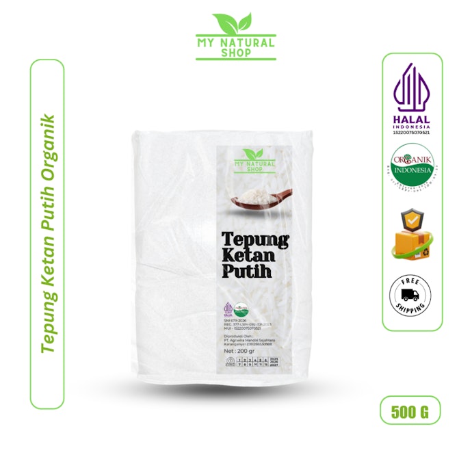 Jika Anda mencari alternatif yang lebih sehat dan tahan lama, pilih tepung ketan organik dalam kemasan vakum