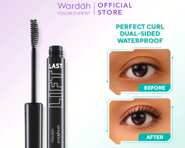 Jika ingin bulu mata tampak lentik, gunakan Wardah EyeXpert Liftlast atau EyeXpert Perfectcurl