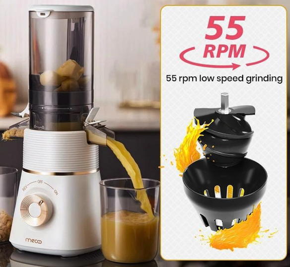 Makin rendah rpm-nya, makin baik nutrisi olahan yang disajikan, cari slow juicer yang kecepatan motornya tidak lebih dari 80 rpm