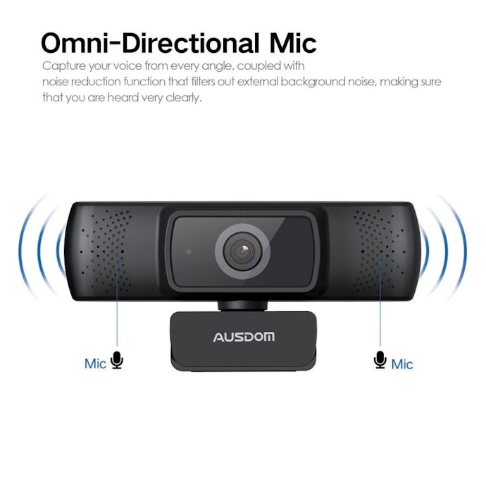 Agar suara terdengar jernih dan lebih jelas, pilih webcam dengan omnidirectional mic