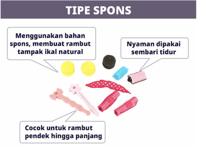 Jika ingin menggunakannya sambil tidur, gunakan roller tipe spons