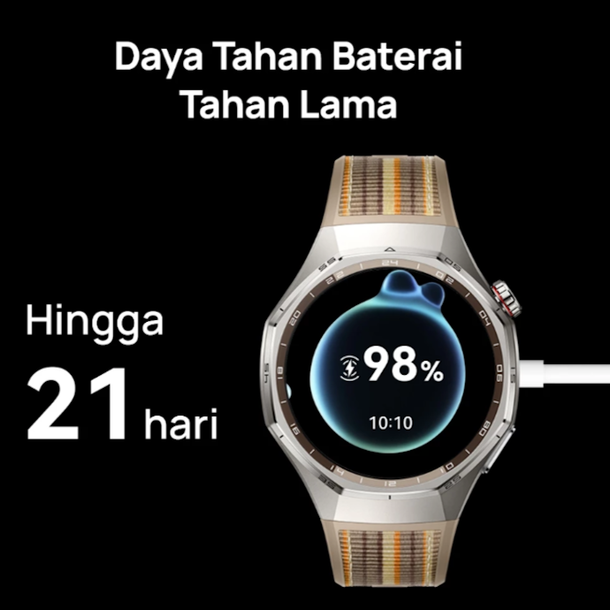 Utamakan smartwatch dengan daya tahan baterai minimal 7 hari