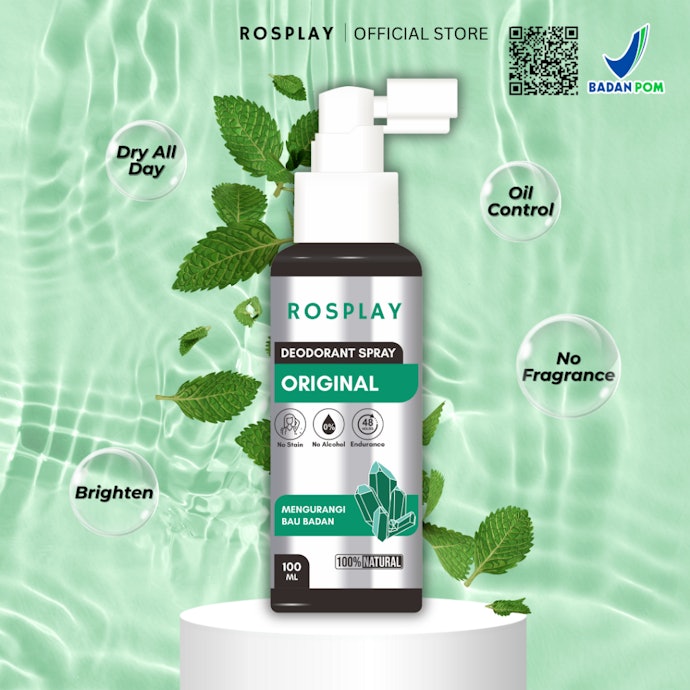 Untuk pemilik kulit sensitif, pilih deodorant tawas tanpa bahan iritan seperti parfum