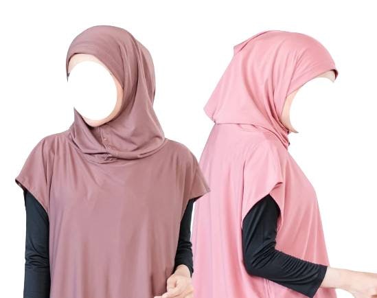 Pertimbangkan baju senam dengan hoodie yang menutupi leher agar dapat difungsikan sebagai hijab