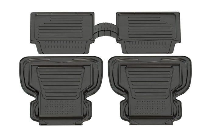 Untuk perlindungan ekstra, pilih tray mat sebagai karpet tambahan