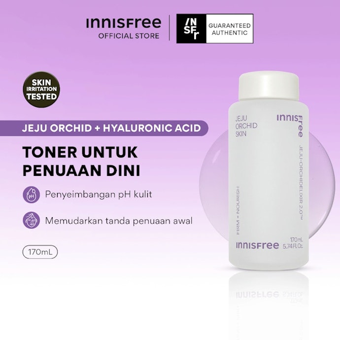 Remajakan kulit kembali dengan toner Innisfree Jeju Orchid Skin