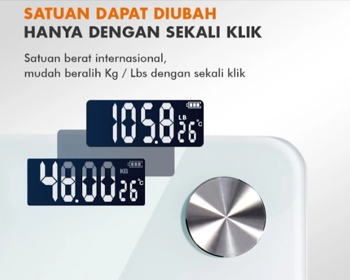 Agar hasil timbangan lebih akurat, pilih produk dengan presisi hingga 0,01 kg