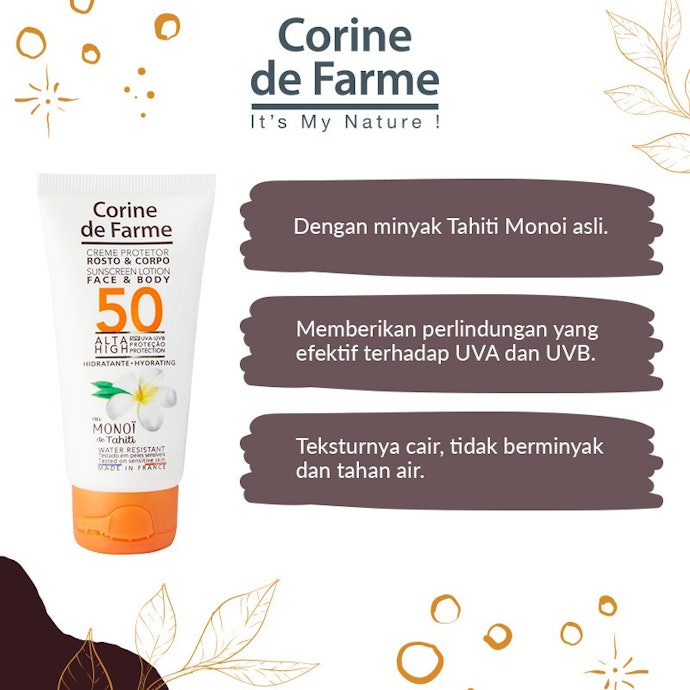 Ingin dipakai berenang atau melakukan aktivitas water sports lainnya? Cari handbody SPF 50 yang diklaim water-resistant