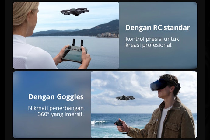 Untuk hobbyists atau pilot First Person View (FPV), pilih seri DJI Avata dan DJI FPV