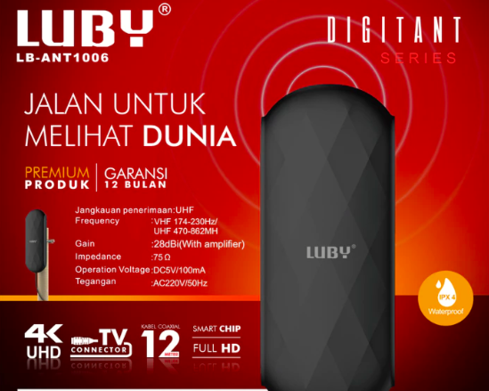 Jika Anda belum memiliki antena, pertimbangkan antena yang sudah termasuk booster
