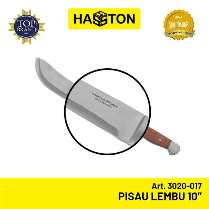 Pilih bilah stainless steel yang tak mudah berkarat dan handle polypropylene yang antiselip