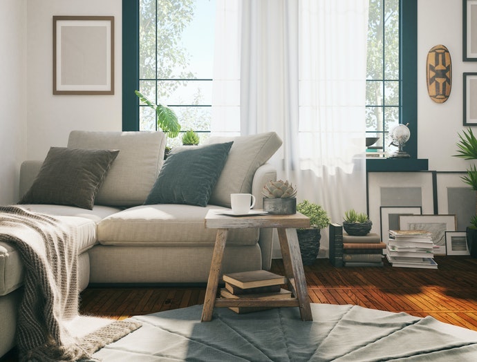 Berikan perlengkapan tambahan pada sofa