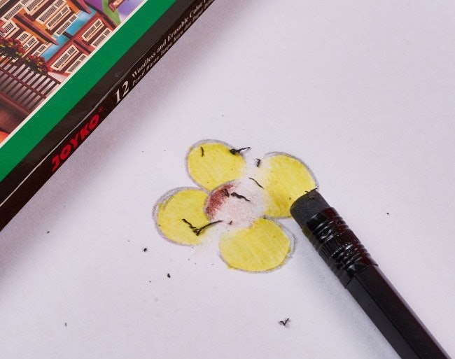 Pertimbangkan pensil dengan penghapus di ujungnya