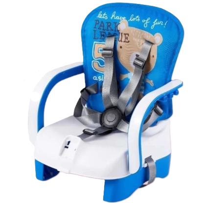 Pilih baby chair yang memiliki 5 tali pengaman untuk mendukung keamanan bayi