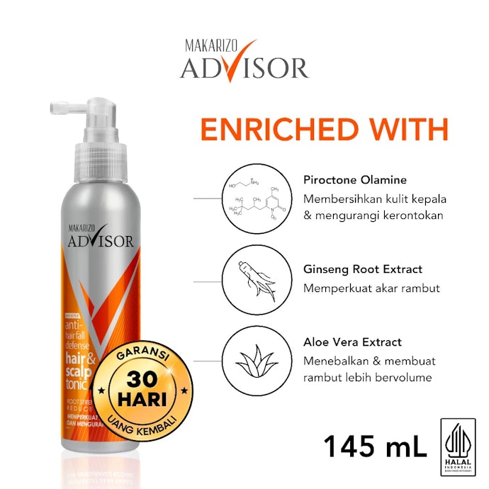Untuk rambut rontok dari akar, utamakan produk yang menutrisi kulit kepala, misalnya hair tonic dengan ekstrak ginseng