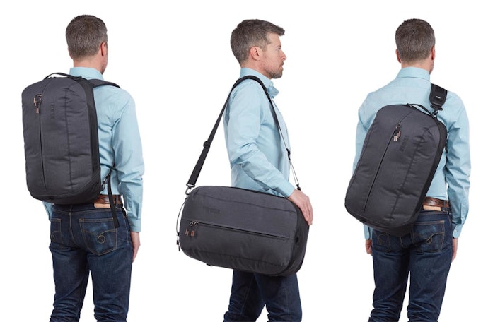 Pertimbangkan two-way bag atau three-way bag