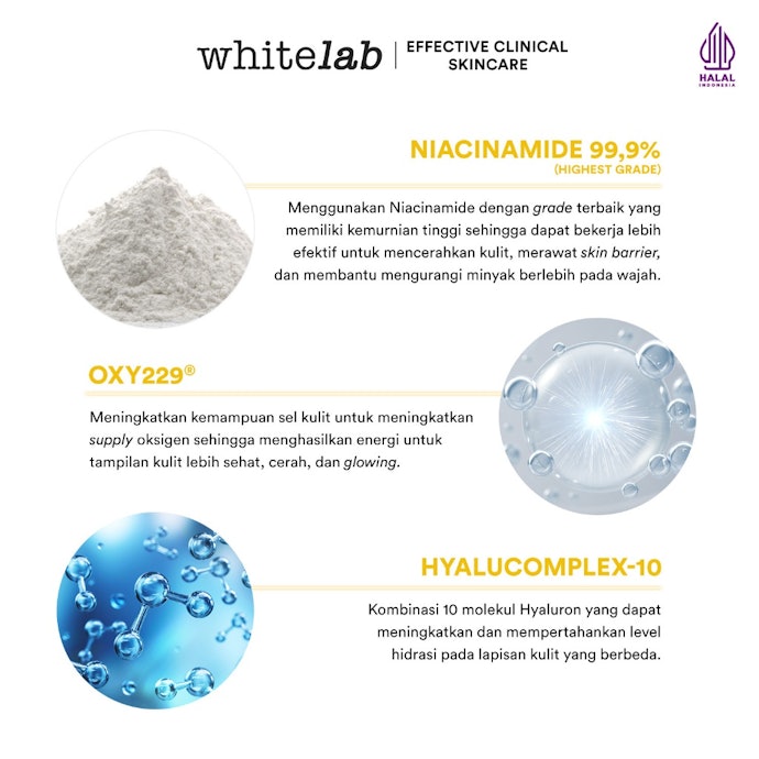 Untuk mencerahkan wajah dan membuat kulit glowing, pertimbangan kandungan niacinamide dan vitamin C