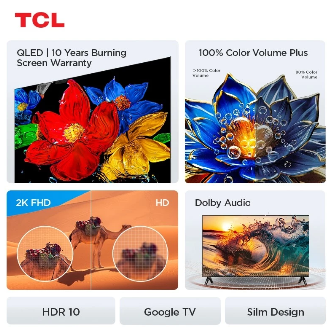 Untuk alternatif yang lebih terjangkau, pertimbangkan Google TV 43 inch dengan resolusi FHD