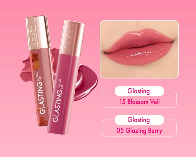 Pertimbangkan lipstik dengan finishing dewy atau glossy bernuansa rose atau clear agar memberikan tampilan bibir sehat