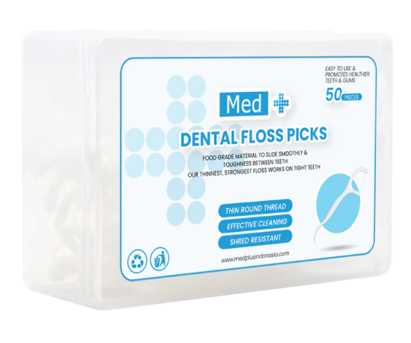 Utamakan dental floss tipis untuk gigi rapat dan yang tebal untuk gigi normal